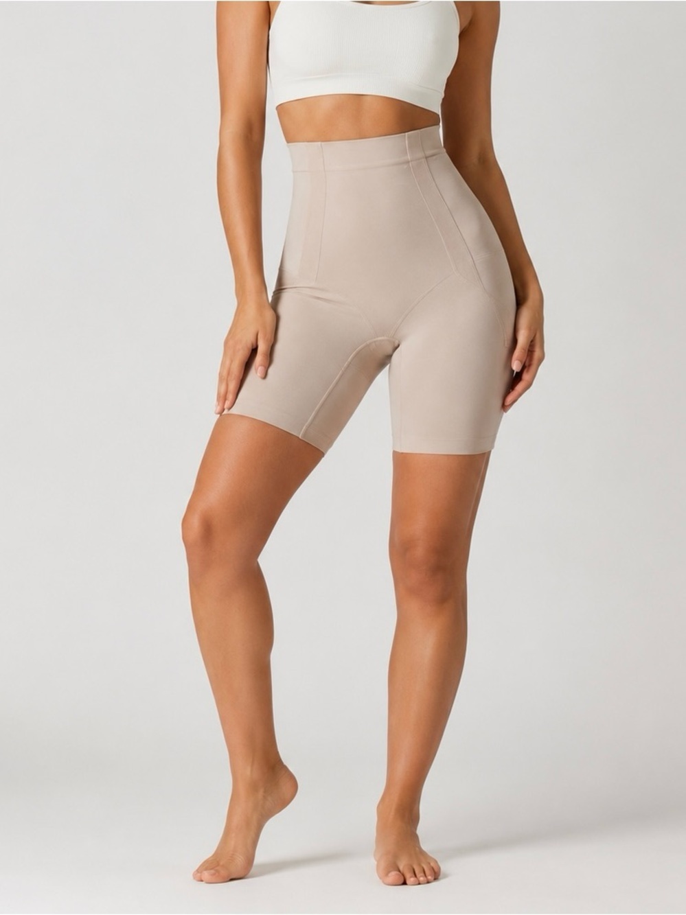 SPANX High-Waist Sculpting Shapewear - Beige